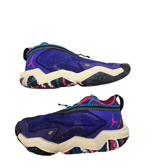 Nike Jordan Why Not Zer0.6 Bright Concord Basketball Shoes Men's Size 11 - Picture 4 of 13